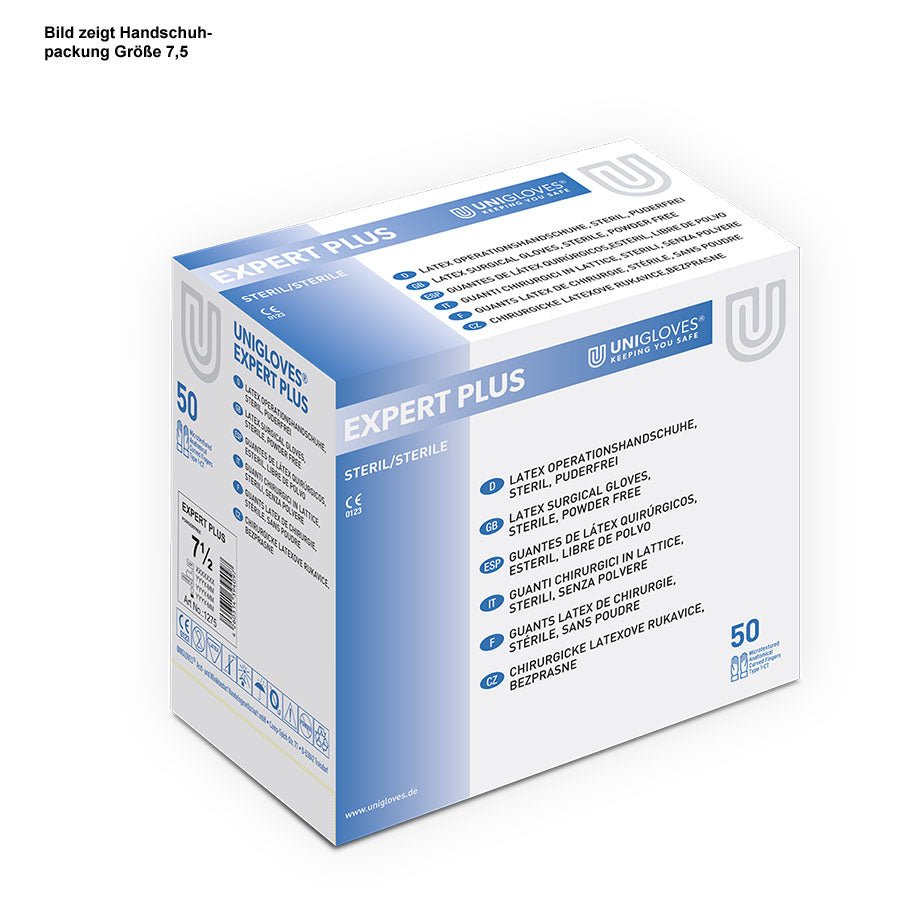 Unigloves GermanyExpert Plus Latex OP-Handschuhe, puderfrei, sterilDocMed GmbH